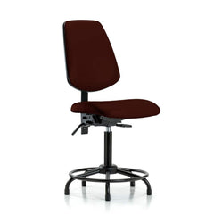 Task Chair: Vinyl, Burgundy