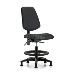 Task Chair: Vinyl, Black