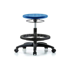 Lab Stool: Polyurethane, 24″ Seat Width, 24″ Seat Depth Round Height