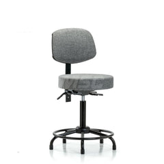 Adjustable Height Swivel Stool: Olefin, 24″ Seat Width, 24″ Seat Depth Round Height