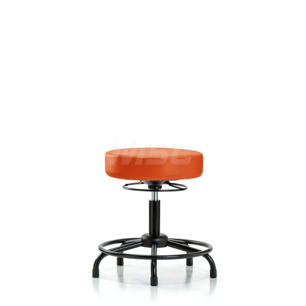 Lab Stool: Vinyl, 24″ Seat Width, 24″ Seat Depth Round Height