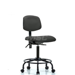 Task Chair: Vinyl, Charcoal