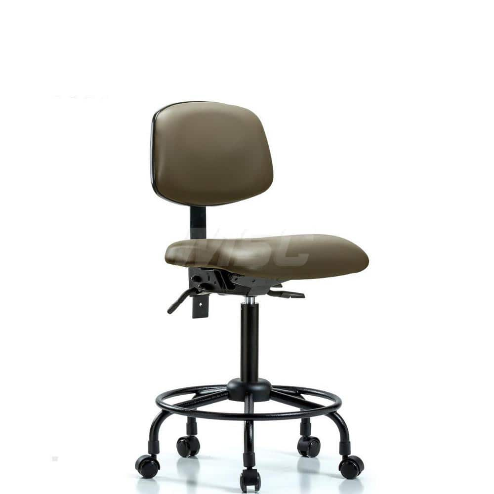 Task Chair: Vinyl, Taupe