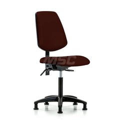 Task Chair: Vinyl, Burgundy