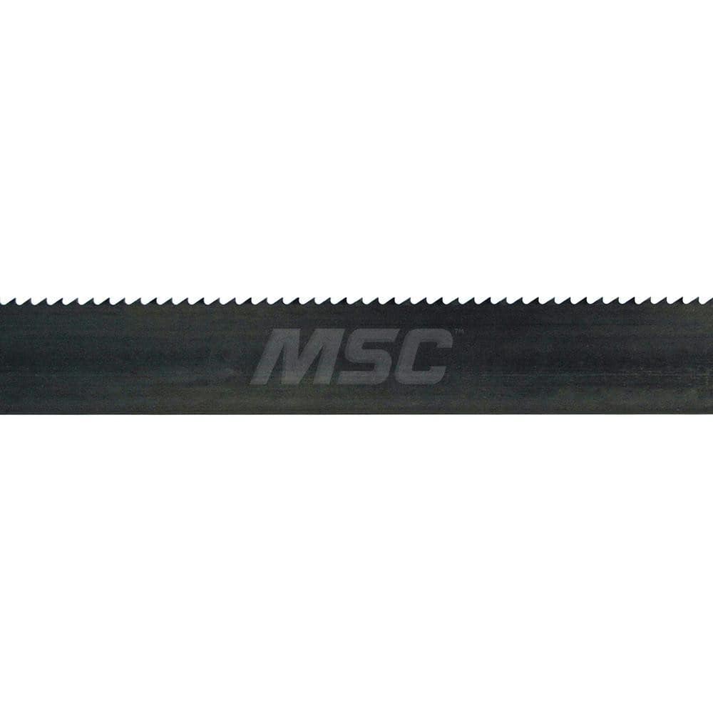 Welded Bandsaw Blade: 14' 9″ Long, 5/8″ Wide, 0.032″ Thick, 4 TPI Carbon Steel, Toothed Edge