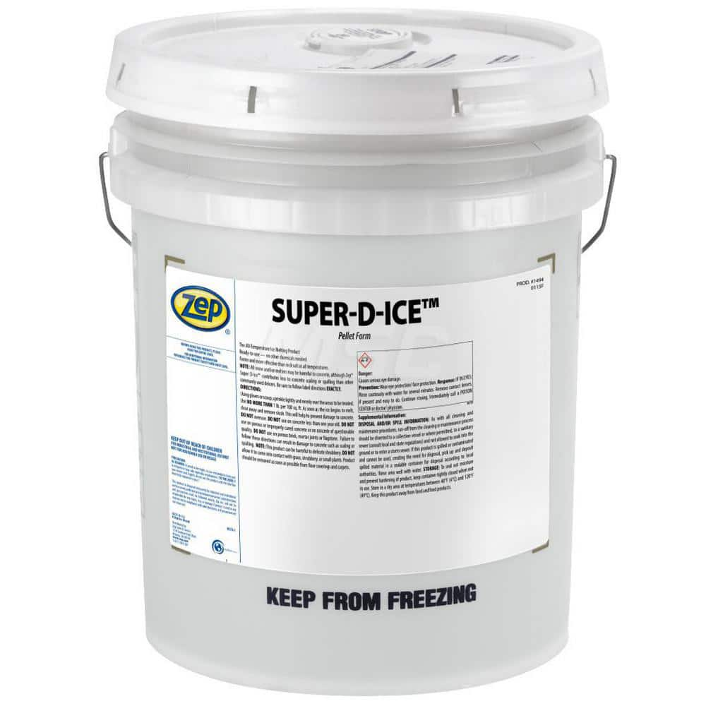 Ice & Snow Melter & De-Icer: Calcium Chloride Crystalline Powder, 35 lb Drum -22 ° F