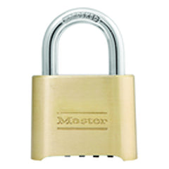 Combination Padlock 2″ Body Width; Keyed: Resettable; Brass - Caliber Tooling