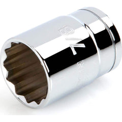 Hand Socket: 1/2″ Drive, 7/8″ Socket, 12-Point Chrome-Plated & Polished