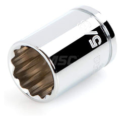 Hand Socket: 3/8″ Drive, 5/8″ Socket, 12-Point Chrome-Plated & Polished