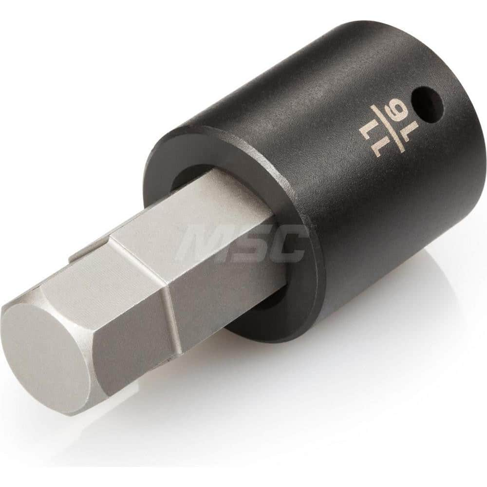 1/2 Inch Drive x 11/16 Inch Hex Impact Bit Socket