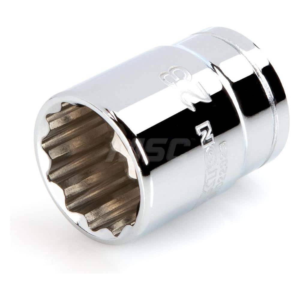 Hand Socket: 1/2″ Drive, 23 mm Socket, 12-Point Chrome-Plated & Polished