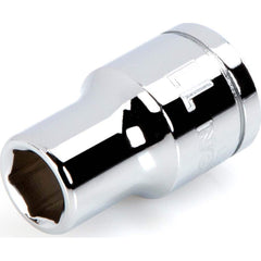 Hand Socket: 1/2″ Drive, 11 mm Socket, 6-Point Chrome-Plated & Polished