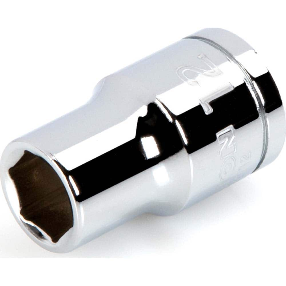 Hand Socket: 1/2″ Drive, 12 mm Socket, 6-Point Chrome-Plated & Polished