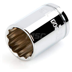 Hand Socket: 3/8″ Drive, 16 mm Socket, 12-Point Chrome-Plated & Polished