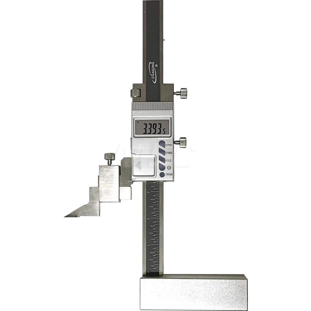 Electronic Height Gage: 6″ Max, 0.0005″ Resolution,  ±0.001″ Accuracy