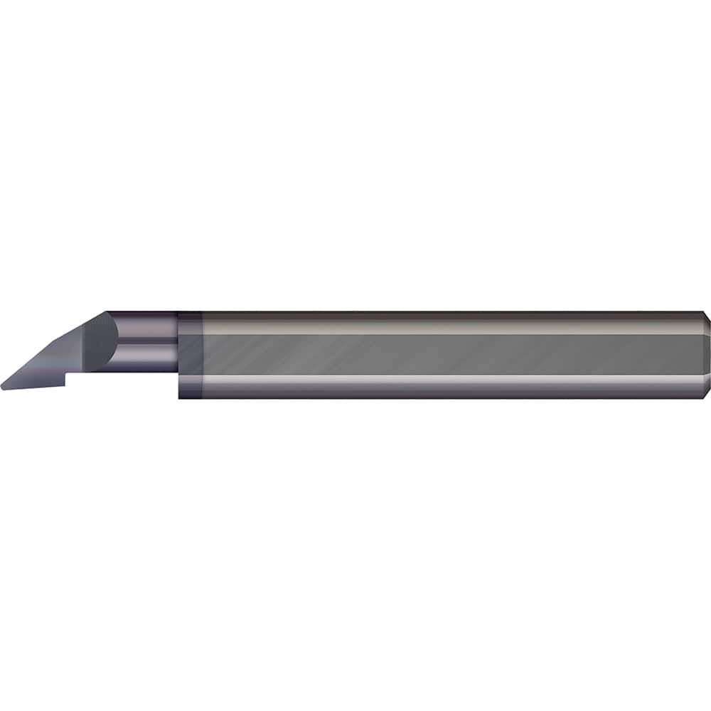 Profiling Tools; Minimum Bore Diameter (Decimal Inch): 0.0900; Maximum Bore Depth (Decimal Inch): 0.1500; Radius: 0.0050; Overall Length (Decimal Inch): 1-1/2; Shank Diameter (Inch): 1/8; Projection: Projection; Finish/Coating: AlTiN; Projection (Decimal