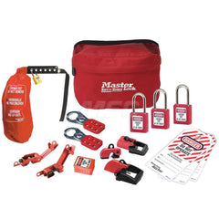 Portable Lockout Kits; Type: Electrical Lockout Kit; Container Type: Pouch; Number of Padlocks Included: 3; Key Type: Keyed Alike