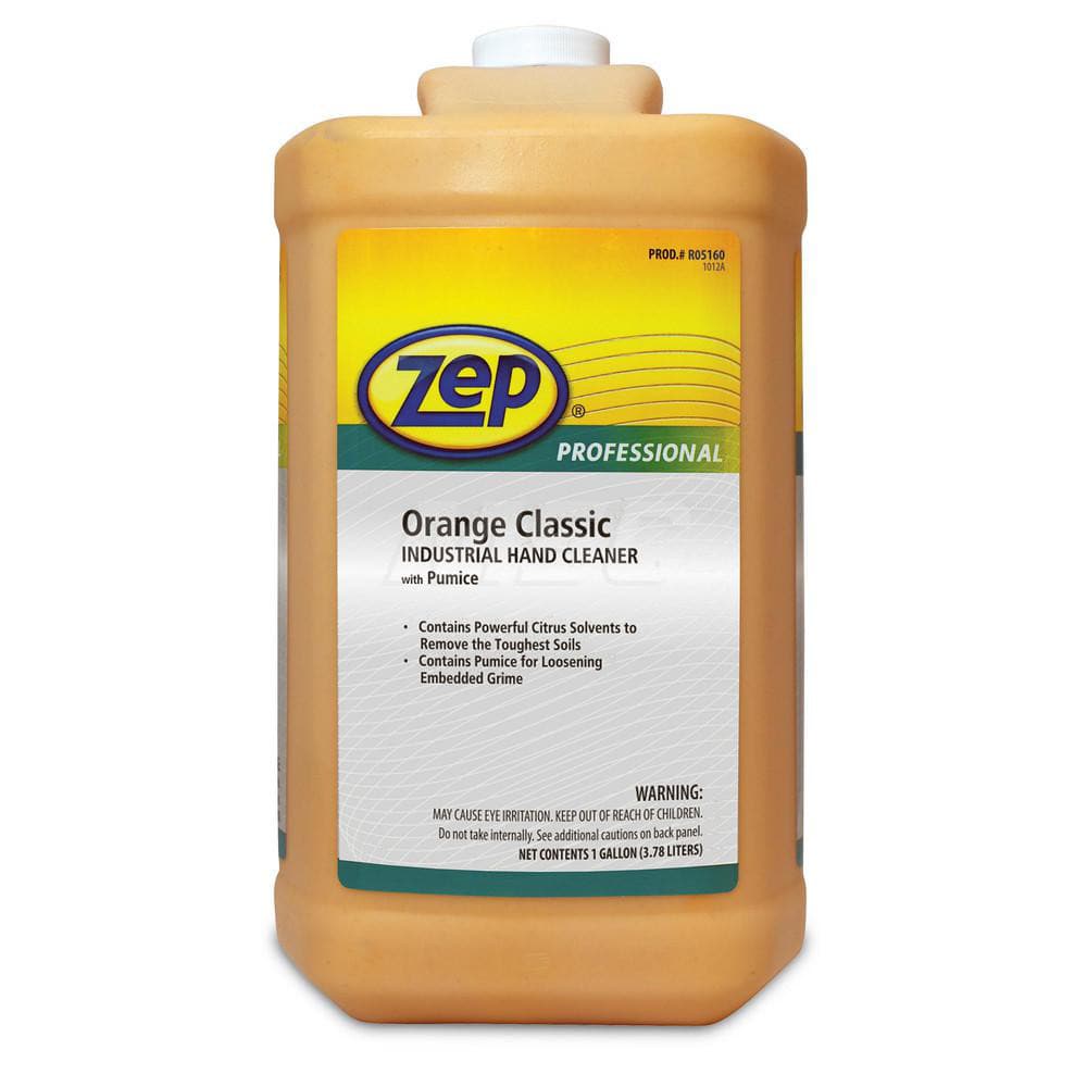 Hand Cleaner: 1 gal Bottle Liquid, Orange, Citrus Scent