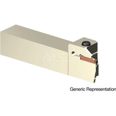 Indexable Cutoff Toolholder: 1/2″ Max Depth of Cut, 1″ Max Workpiece Dia, Left Hand 1″ Shank Height, 1″ Shank Width, Uses GCMN Inserts, Series GND