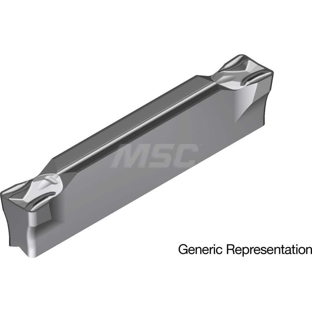 Grooving Insert: GCM5187MG AC8025P, Solid Carbide Absotech Finish, Neutral, 0.187″ Cutting Width, 0.906″ Max Depth, Series GND