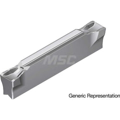 Grooving Insert: GCM5002GG AC8035P, Solid Carbide Absotech Finish, Neutral, 5 mm Cutting Width, 25 mm Max Depth, Series GND