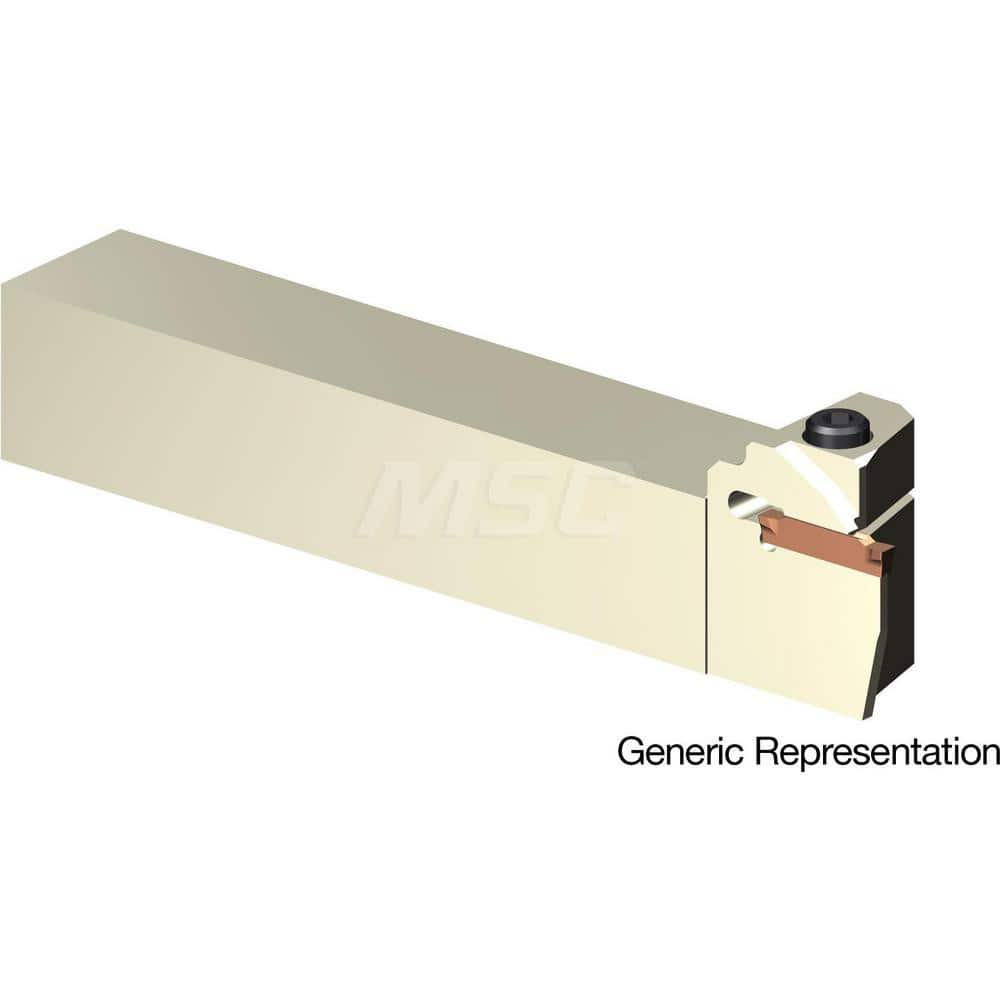 Indexable Cutoff Toolholder: 10 mm Max Depth of Cut, 20 mm Max Workpiece Dia, Left Hand 20 mm Shank Height, 20 mm Shank Width, Uses GCMN Inserts, Series GND