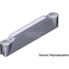 Grooving Insert: GCM5025RG AC5025S, Solid Carbide Absotech Finish, Neutral, 5 mm Cutting Width, 25 mm Max Depth, Series GND