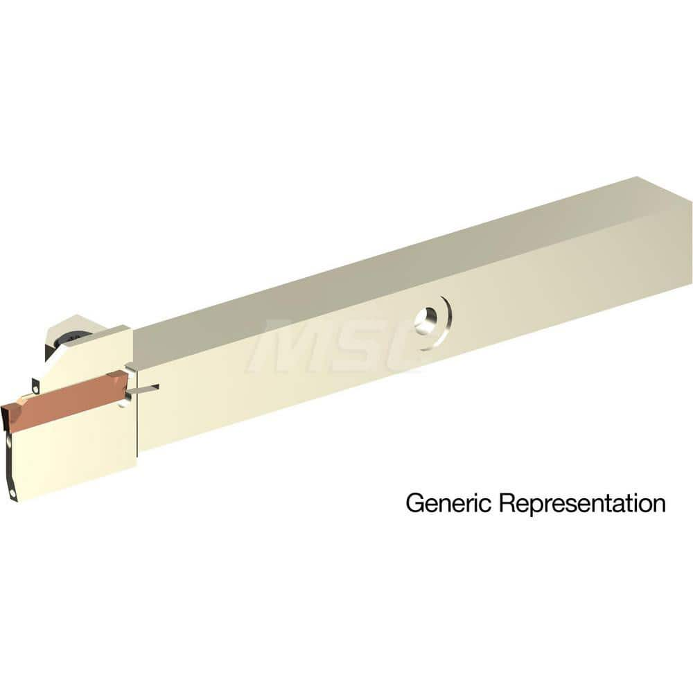 Indexable Cutoff Toolholder: 16 mm Max Depth of Cut, 32 mm Max Workpiece Dia, Right Hand 16 mm Shank Height, 16 mm Shank Width, Uses GCMN Inserts, Series GND