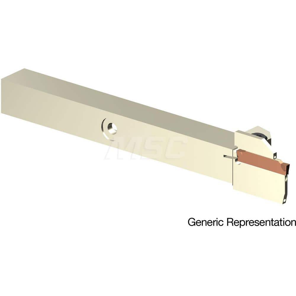 Indexable Cutoff Toolholder: 16 mm Max Depth of Cut, 32 mm Max Workpiece Dia, Left Hand 16 mm Shank Height, 16 mm Shank Width, Uses GCMN Inserts, Series GND