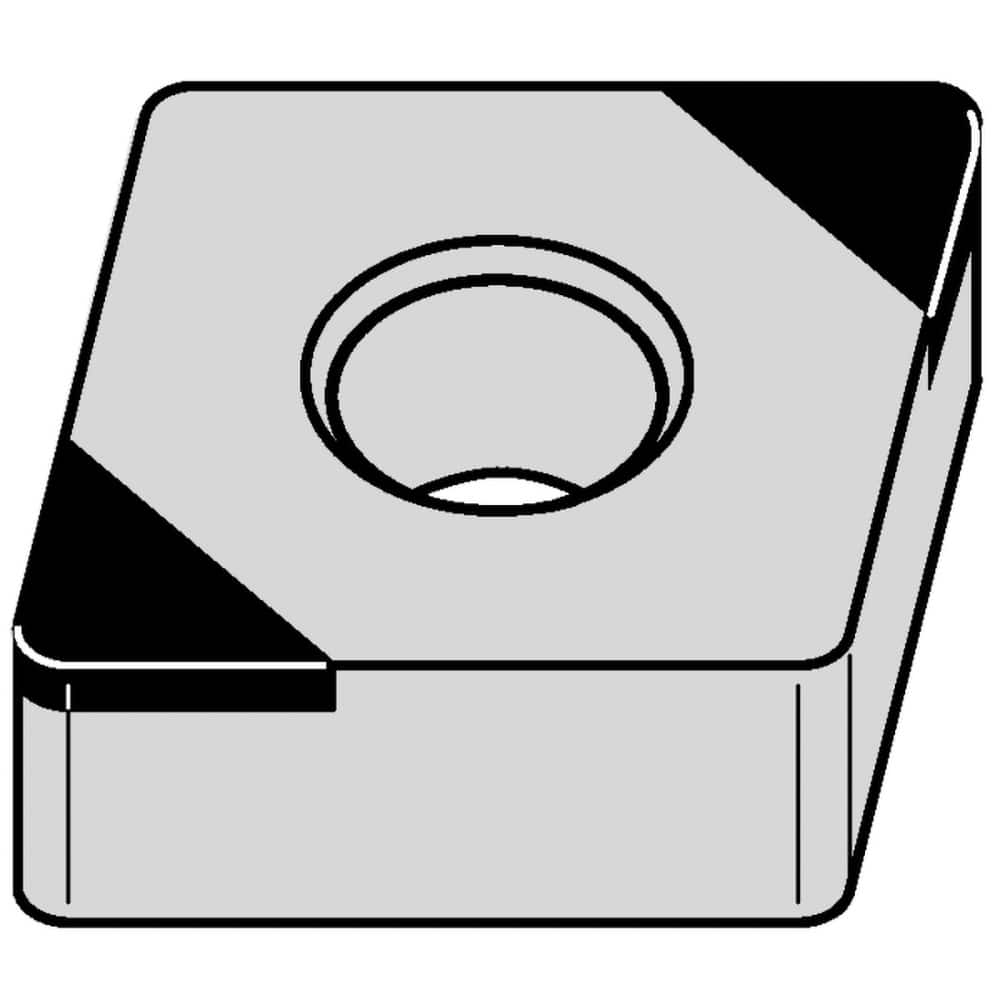 Turning Insert:  CNGA433EMT,  Hardened Material TiN Finish,  0.5000″ Long,  0.0469″ Corner Radius,  N/A Series  CNGA