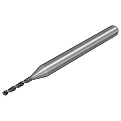 Micro Drill Bit: 0.1126″ Dia, 130 °, Solid Carbide TiAlN Finish, 1.4961″ OAL, RH Cut, Spiral Flute, Straight-Cylindrical Shank, Series CoroDrill 462