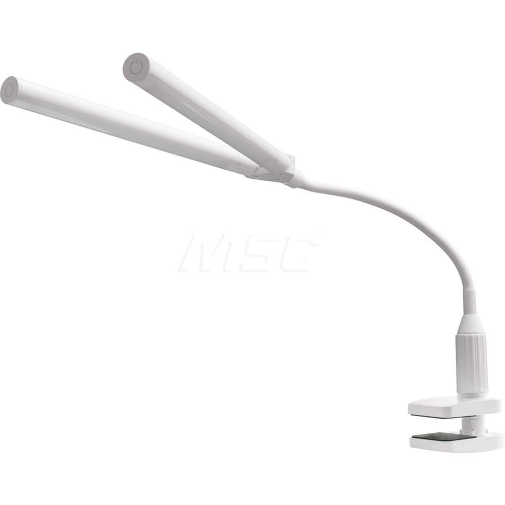 Task Light: LED, 11.2204″ Reach, Gooseneck Arm, Free Standing, White 12V, 10 Watts