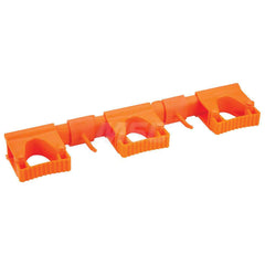 Mop & Broom Wall Hooks; Type: Wall Bracket; Number Of Holders: 5.000; Maximum Load Capacity: 6.61; Material: Polypropylene; TPE Rubber; Polyamide; Color: Orange; Width (Inch): 3.43