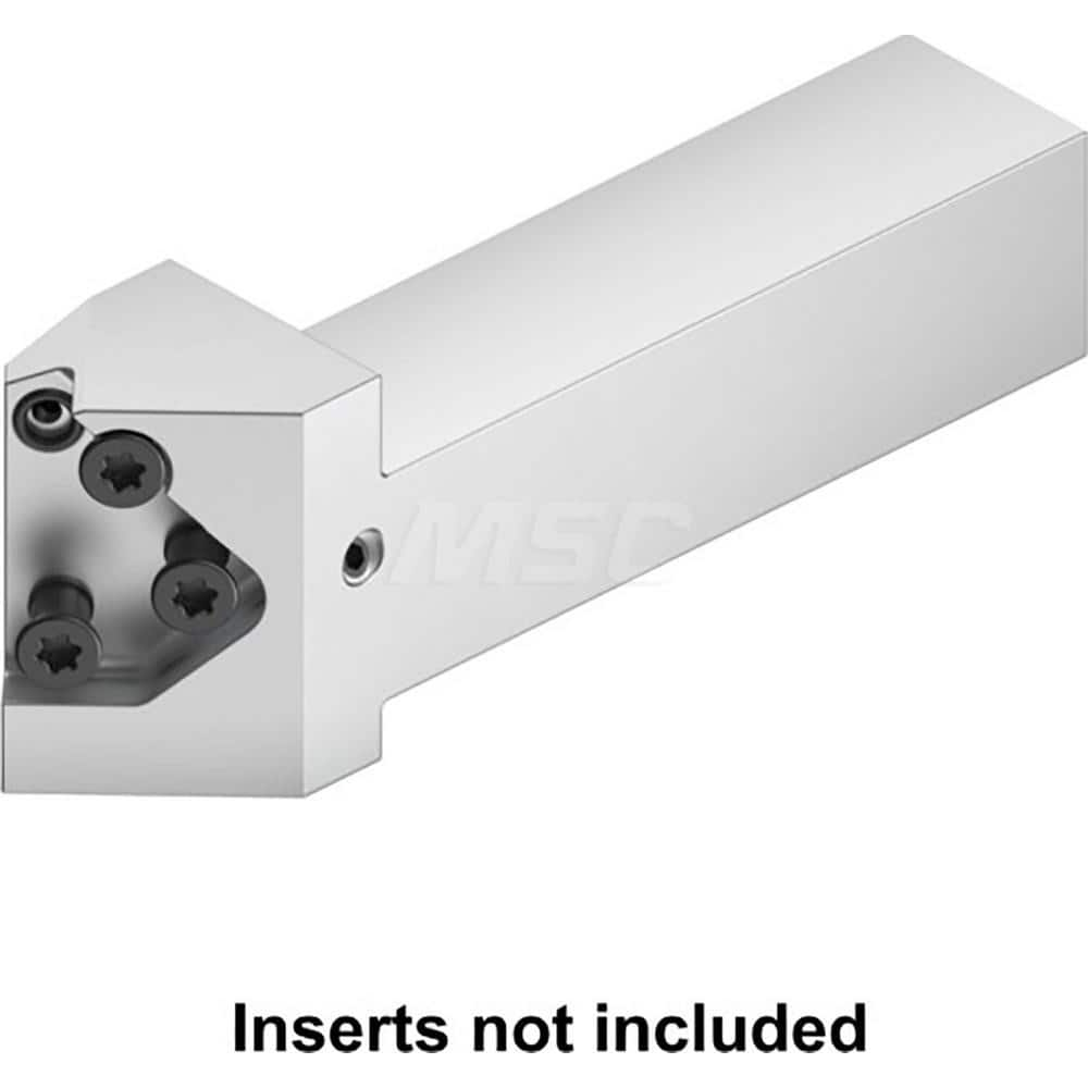 Indexable Cutoff Toolholder: 17.74 mm Max Depth of Cut, 17.74 mm Max Workpiece Dia, Left Hand 32 mm Shank Height, 32 mm Shank Width, Uses Beyond Evolution Blades Inserts, Series Beyond Evolution