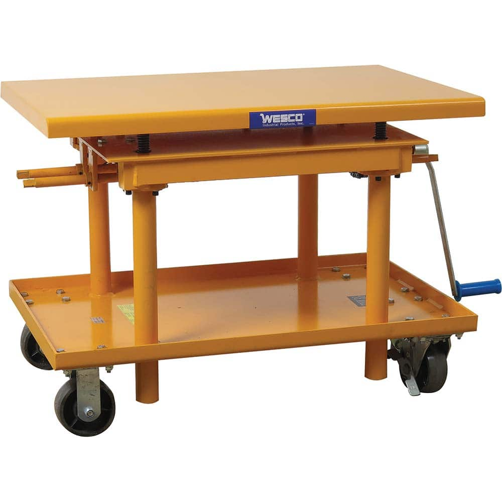 Wesco Industrial Products - Lifting Tables Type: Hand Crank Precision Lift Style: Post - Caliber Tooling