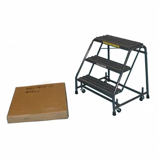 Ballymore - Rolling & Wall Mounted Ladders & Platforms Type: Stairway Slope Ladder Style: 50 Degree Incline - Caliber Tooling