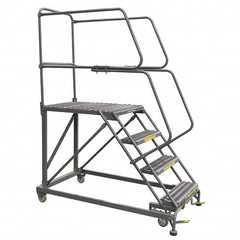 Ballymore - Rolling & Wall Mounted Ladders & Platforms Type: Stairway Slope Ladder Style: 59 Degree Incline - Caliber Tooling