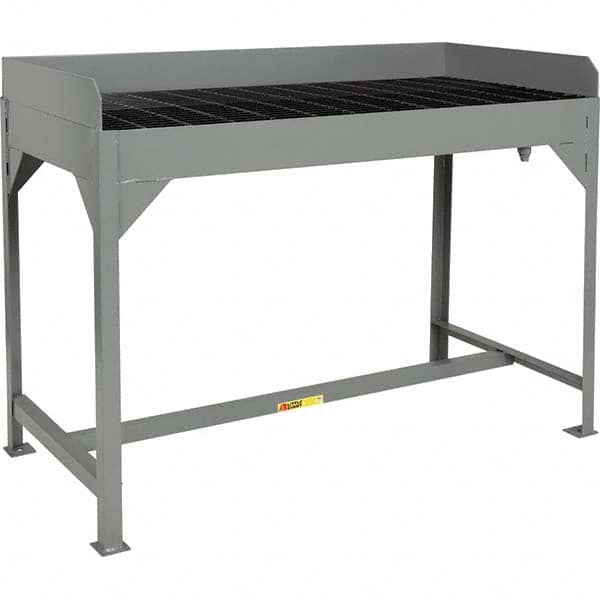 Little Giant - Stationary Work Benches, Tables Type: Parts Washing Table Top Material: Steel Bar Grating - Caliber Tooling