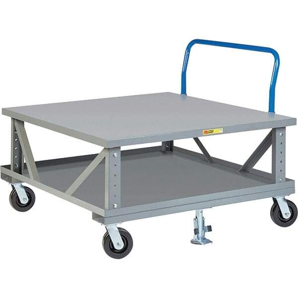 Little Giant - 3,600 Lb Capacity Steel Adjustable Pallet Stand - 48" High - Caliber Tooling