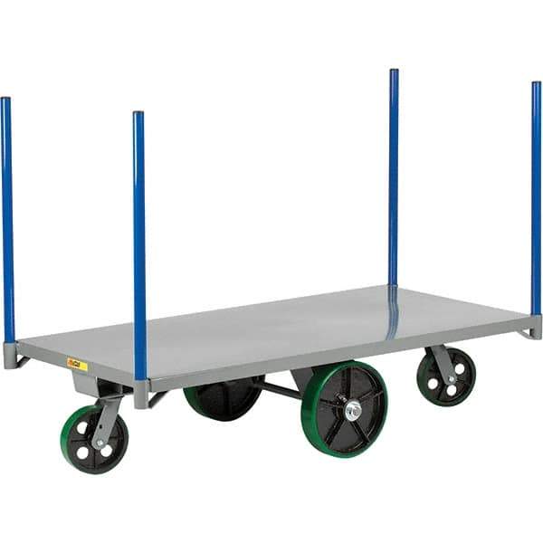 Little Giant - 4,000 Lb Capacity Steel Pipe Stake Truck - Steel Deck, 24" OAW, 48" Platform Length - Caliber Tooling