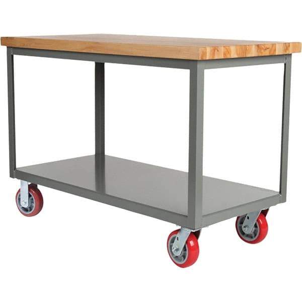 Little Giant - Mobile Work Benches Type: Butcher Block Top Length: 30 (Inch) - Caliber Tooling