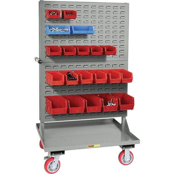 Little Giant - 30" Wide x 36" Long x 64" High Cart - Steel, Polyurethane Casters - Caliber Tooling