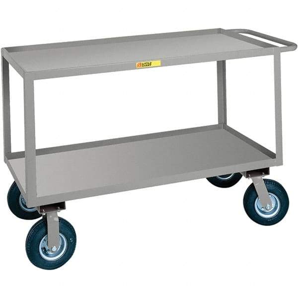 Little Giant - 1,200 Lb Capacity, 24" Wide x 36" Long x 38" High Cart - Steel, Pneumatic Casters - Caliber Tooling