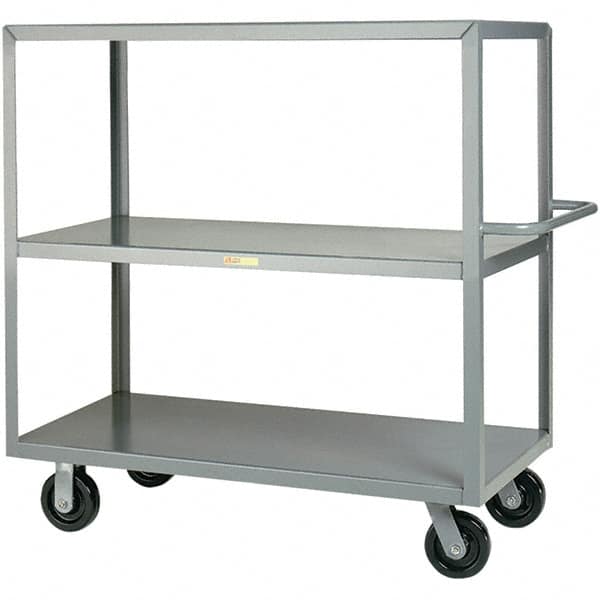 Little Giant - 3,600 Lb Capacity, 24" Wide x 48" Long x 45" High Cart - Steel, Phenolic Casters - Caliber Tooling