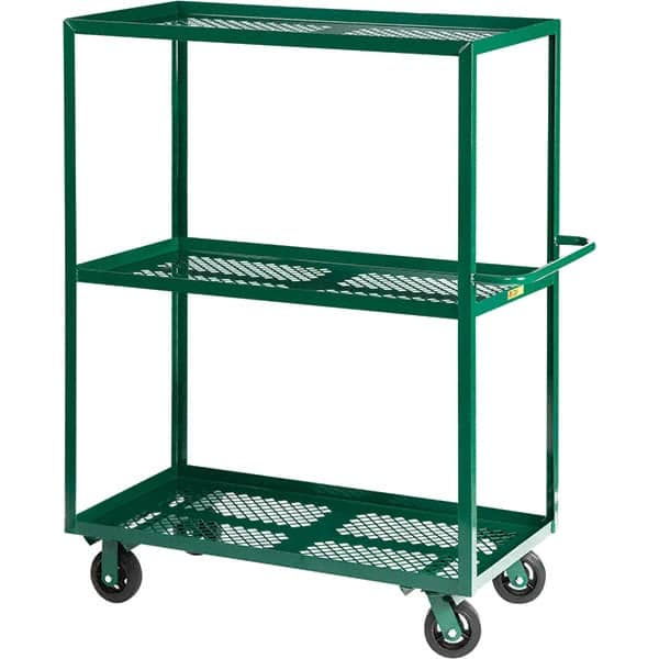 Little Giant - 4,000 Lb Capacity Steel Platform Truck - Steel Deck, 24" OAW, 48" Platform Length - Caliber Tooling