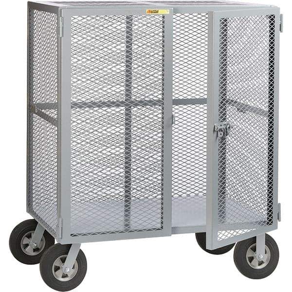 Little Giant - 1,500 Lb Capacity, Security Cart - 27" Long x 61" Wide x 61" High - Caliber Tooling