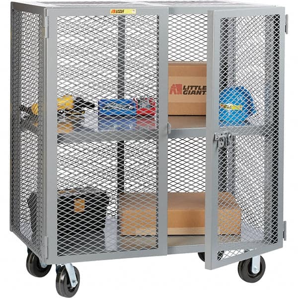 Little Giant - 1 Shelf Mobile Storage Cabinet - Steel, 49" Wide x 27" Deep x 57" High - Caliber Tooling