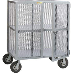 Little Giant - 1,500 Lb Capacity, 1 Shelf, Security Cart - 27" Long x 49" Wide x 61" High - Caliber Tooling