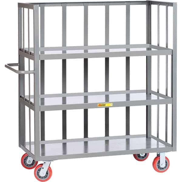 Little Giant - 3,600 Lb Capacity, 3 Shelf, 3-Sided Truck - 60" Long x 24" Wide x 57" High - Caliber Tooling