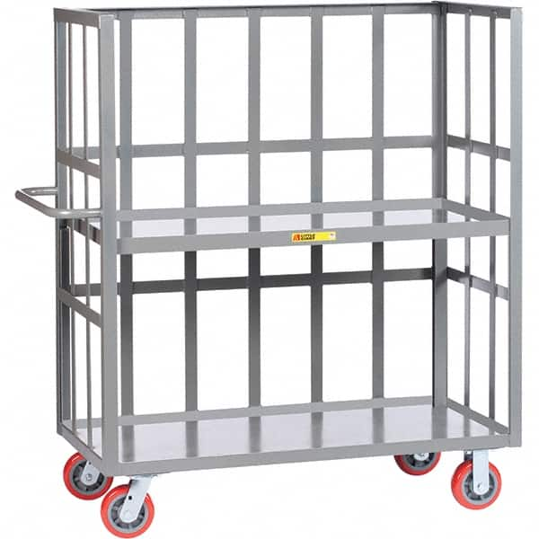 Little Giant - 3,600 Lb Capacity, 2 Shelf, 3-Sided Truck - 60" Long x 30" Wide x 57" High - Caliber Tooling